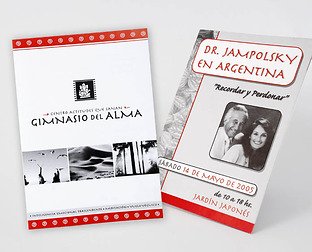  Gimnasio del Alma, Centro de Actitudes que Sanan: diseño de folletos, blocks y afiches para vía pública.
