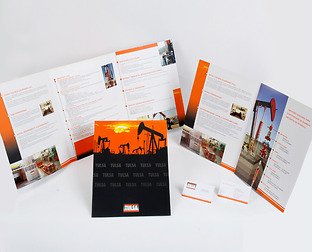  Tulsa Oilfield Equipment: diseño de tarjetas, folletos y gráfica web.