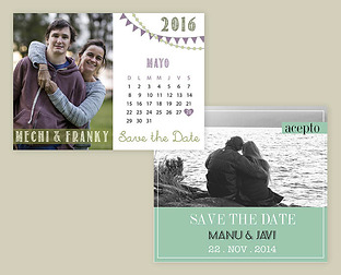  Diseños de save the date para casamientos.