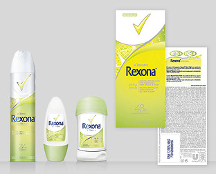  Unilever: diseño de etiquetas y armado de originales para Rexona.