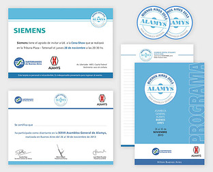  XXVII Asamblea General Alamys Bs. As. 2013: diseño gráfico para la asamblea (excluyendo el isologotipo).