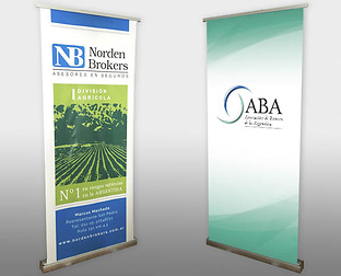  ABA, Asociación de Bancos de la Argentina: diseño de invitación para el día del Periodista y diseño de banner institucional. / Norden Brokers, asesores en seguros: diseño de carpetas, folleto y banner.
