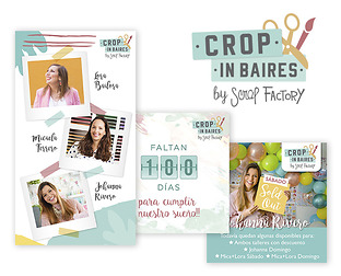 Crop in Baires 2019: Diseño de isologotipo, landing page, credenciales, carteles y redes sociales.