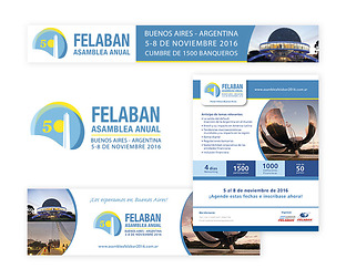  FELABAN Asamblea Anual 50º Bs. As: diseño de gráfica  y página web para la asamblea.