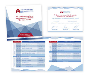  Curso Internacional de Circulación Pulmonar “Dr. Abel Ayerza”: diseño gráfico para los cursos desde el año 2013 hasta la actualidad.