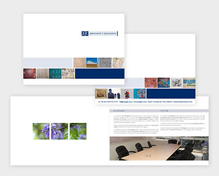  JC Abogados y Asociados: diseño de isologotipo, tarjetas, carpeta de presentación y web.