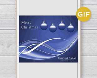  Brons & Salas: diseño de tarjetas de Navidad animadas.