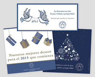  Estudio Gutiérrez Eguía, abogados: diseño de isologotipo, papelería, brochure, tarjetas de Navidad y web.