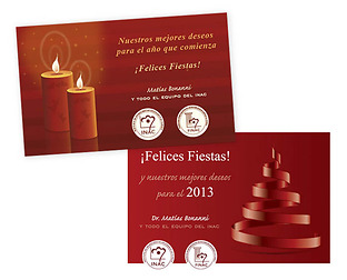  INAC: diseño de folletos, aviso, flyer, cartel y tarjetas de Navidad.