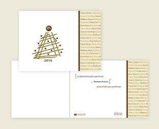  V/N: diseño de papelería, merchandising y tarjetas de Navidad.
