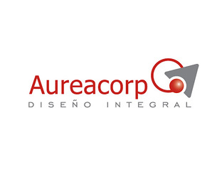  Aureacorp, diseño integral: diseño de isologotipo.