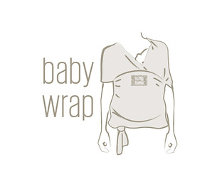  Baby Wrap: diseño de isologotipo, tarjetas, e-flyer, afiche y folleto.