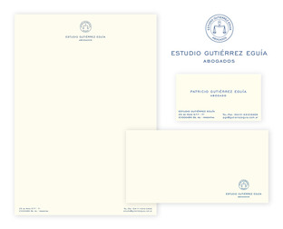  Estudio Gutiérrez Eguía, abogados: diseño de isologotipo, papelería, brochure, tarjetas de Navidad y web.