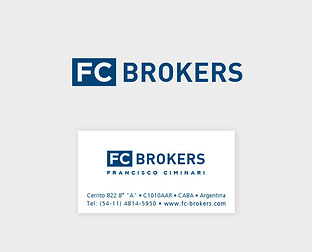  FC Brokers: diseño de isologotipo, papelería, e-flyers, banners y web.