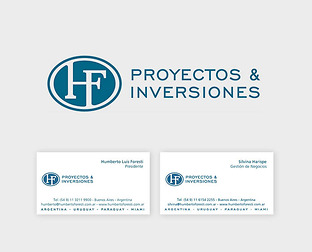  Humberto Foresti, proyectos & inversiones: diseño de isologotipo, tarjetas y web.