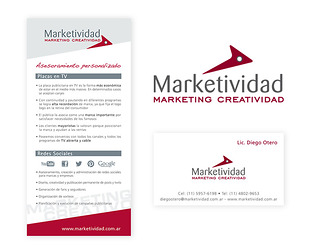  Marketividad, marketing & creatividad: diseño de isologotipo, tarjetas y folleto.