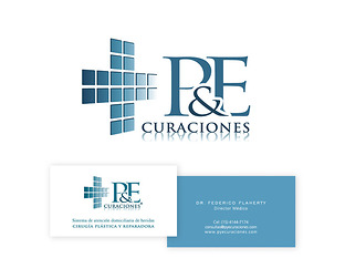  P&E Curaciones: diseño de isologotipo y web.