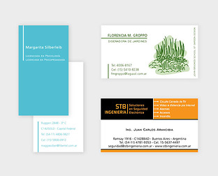  Diseño de tarjetas para psicóloga/ psicopedagogía, diseñadora de jardines y artista terapéutica.