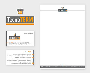  TecnoTerm: diseño de isologotipo y papelería.
