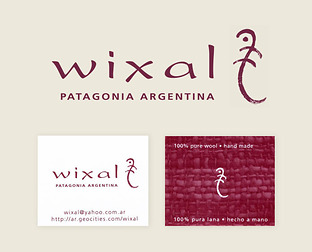  Wixal Patagonia Argentina: diseño de isologotipo y tarjetas.