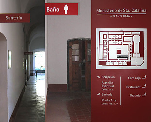  Monasterio de Santa Catalina: diseño e impresión de señalética.