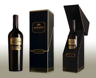  Nieto Senetiner, Vino Bonarda: diseño de caja contenedora para edición limitada.