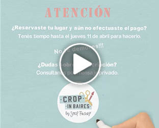  Edición de video “Atención” para redes del evento de Crop in Baires.