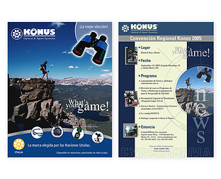  Konus: diseño de afiches, avisos, newsletters y packaging.