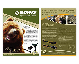  Konus: diseño de afiches, avisos, newsletters y packaging.