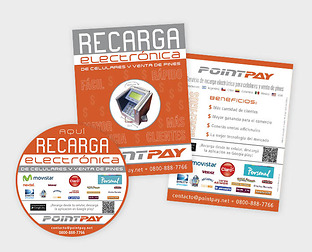  Point Pay: diseño de flyers, cartel y sticker para CD.