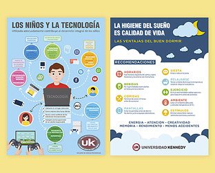  Diseño de infografías para exponer en la Facultad.