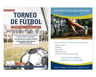  TCA (Tenis Club Argentino): diseño de afiches / Actividad Física personalizada: diseño de afiche y flyer.