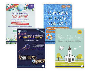  TCA (Tenis Club Argentino): diseño de afiches, invitaciones y folletos para distintas actividades del Club, carnet de socios, diseño de menú e individuales, diseño y - {envío de newsletters y facturas digitales.
