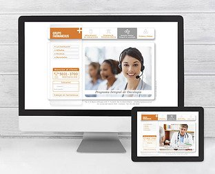  Grupo Farmanexus: diseño de página web.